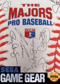 The Majors - Pro Baseball PAL Sega Game Gear PAL box art